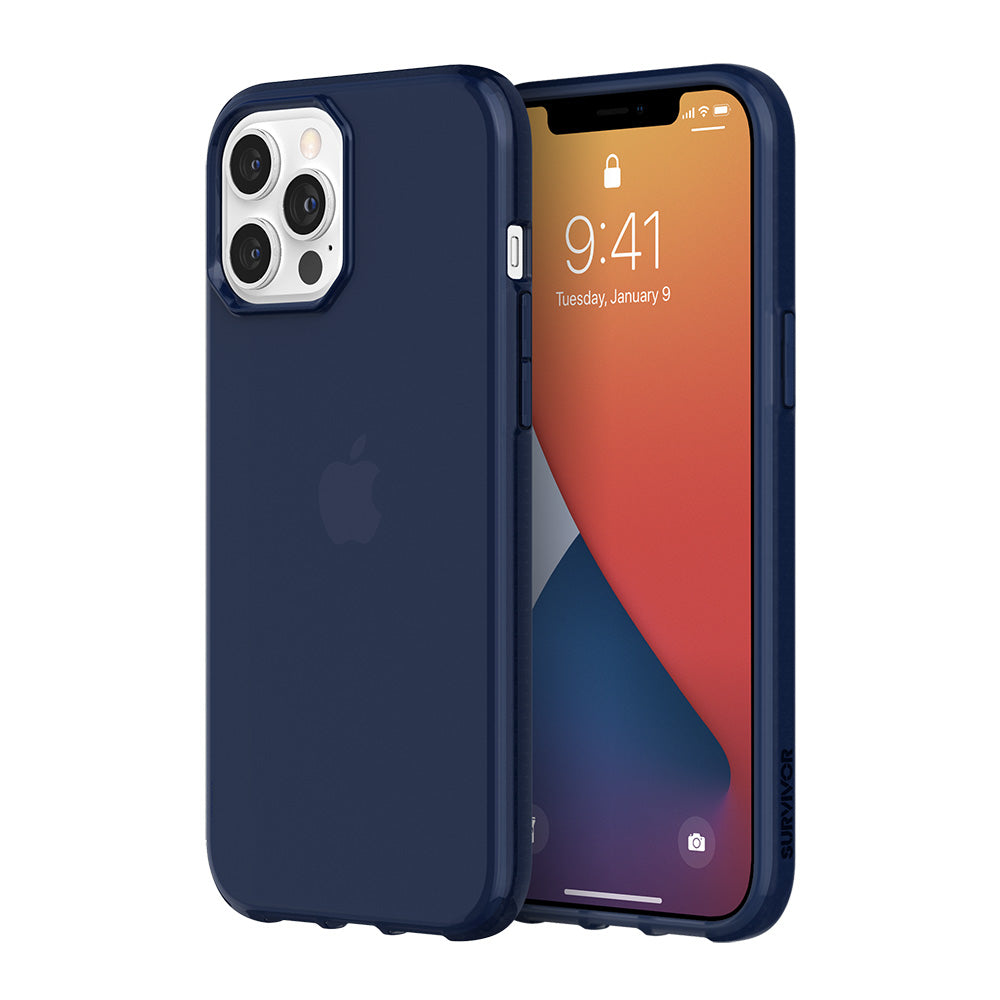 Navy | Survivor Clear for iPhone 12 Pro Max - Navy