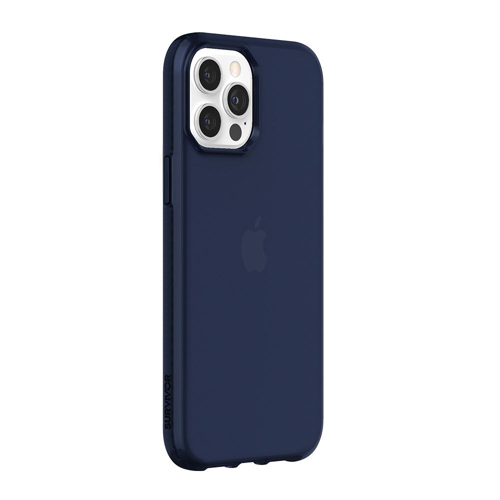 Navy | Survivor Clear for iPhone 12 Pro Max - Navy