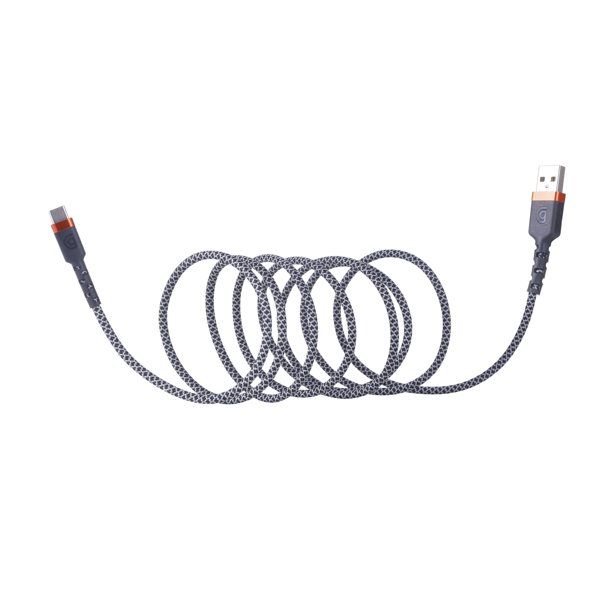 Griffin 6FT Ultra Durable USB-A to USB-C Charge/Sync Cable, Fast Charging, 30,000 Bend Lifespan, Nylon Braided, Black or White