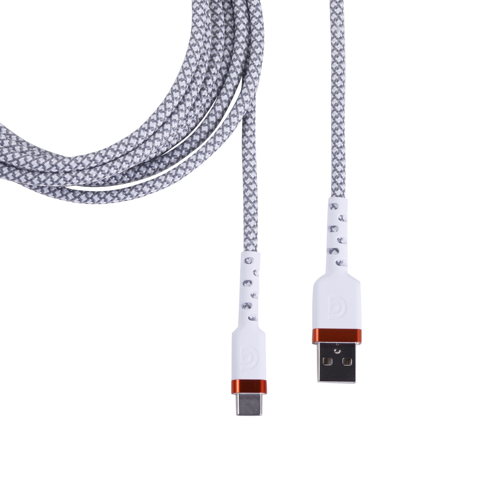 Griffin 6FT Ultra Durable USB-A to USB-C Charge/Sync Cable, Fast Charging, 30,000 Bend Lifespan, Nylon Braided, Black or White