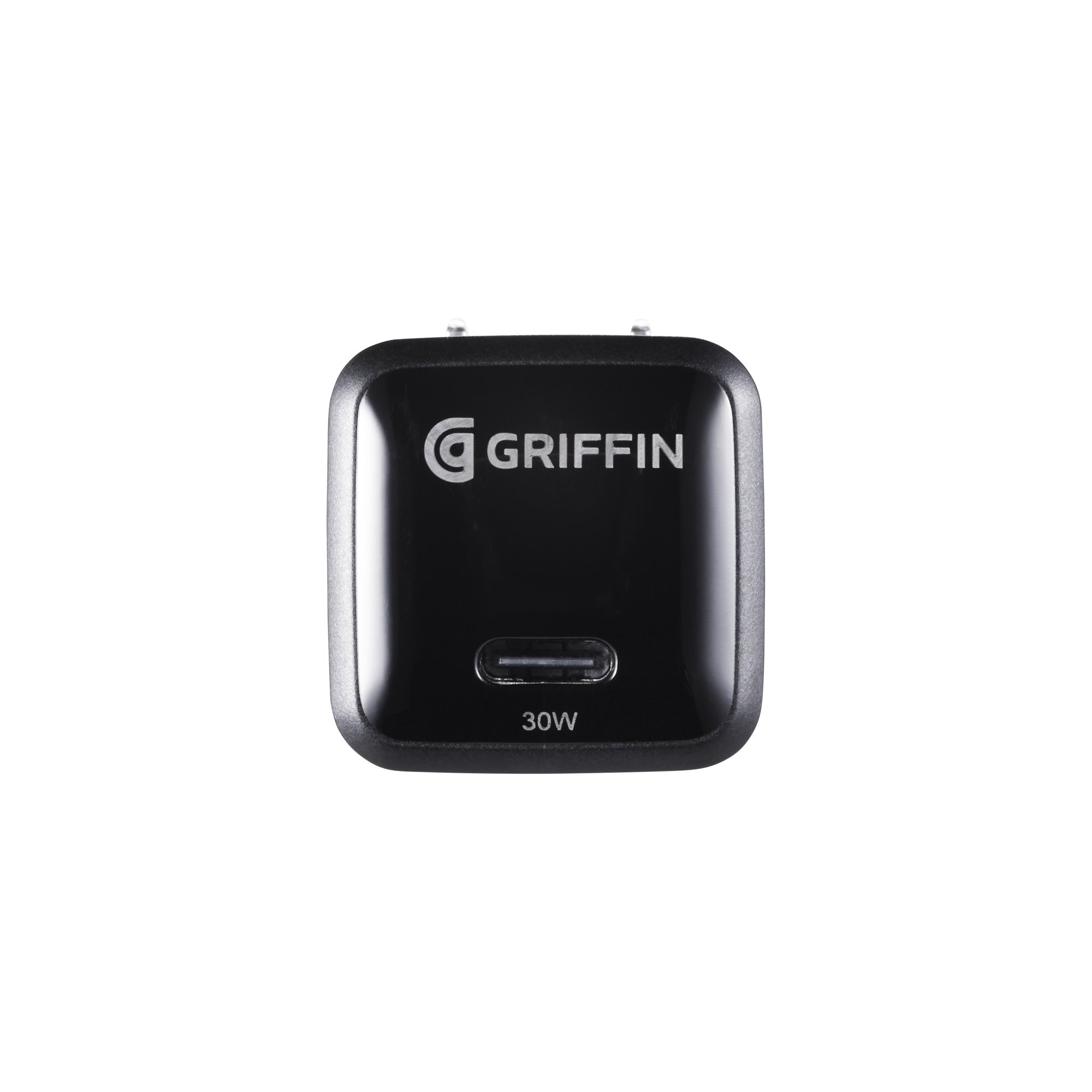 Griffin 30W GaN Wall Charger, Single USB-C 3.0A Port, Foldable Prongs, Fast Power Delivery for Phones & Tablets