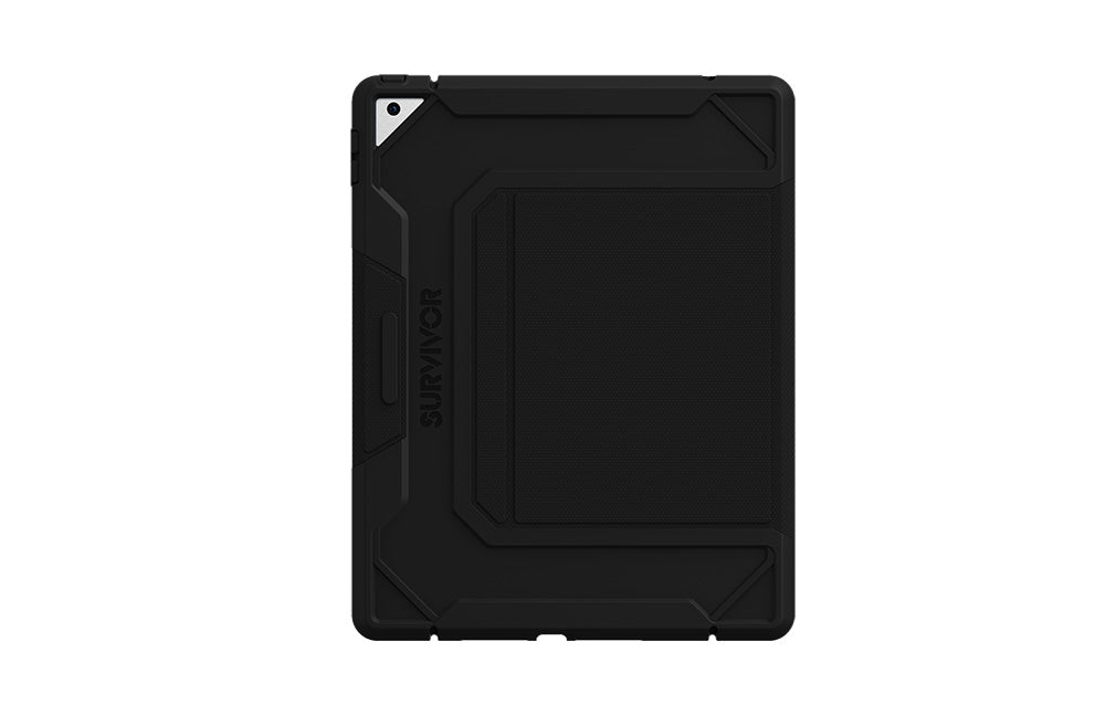 Black | Survivor Rugged Folio for iPad 10.2 (8th & 7th Generation) - Black