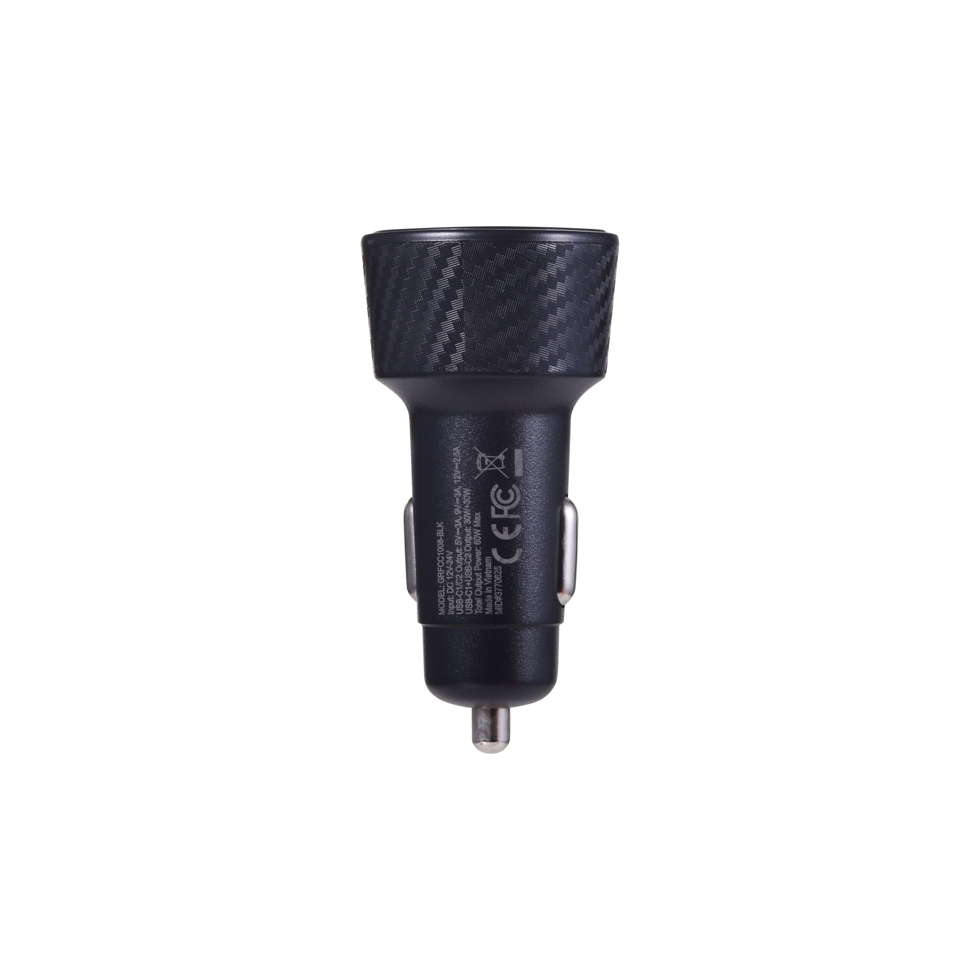 Griffin PowerJolt 60W Dual USB-C Car Charger – Fast Charging for Phones, Tablets, and Laptops