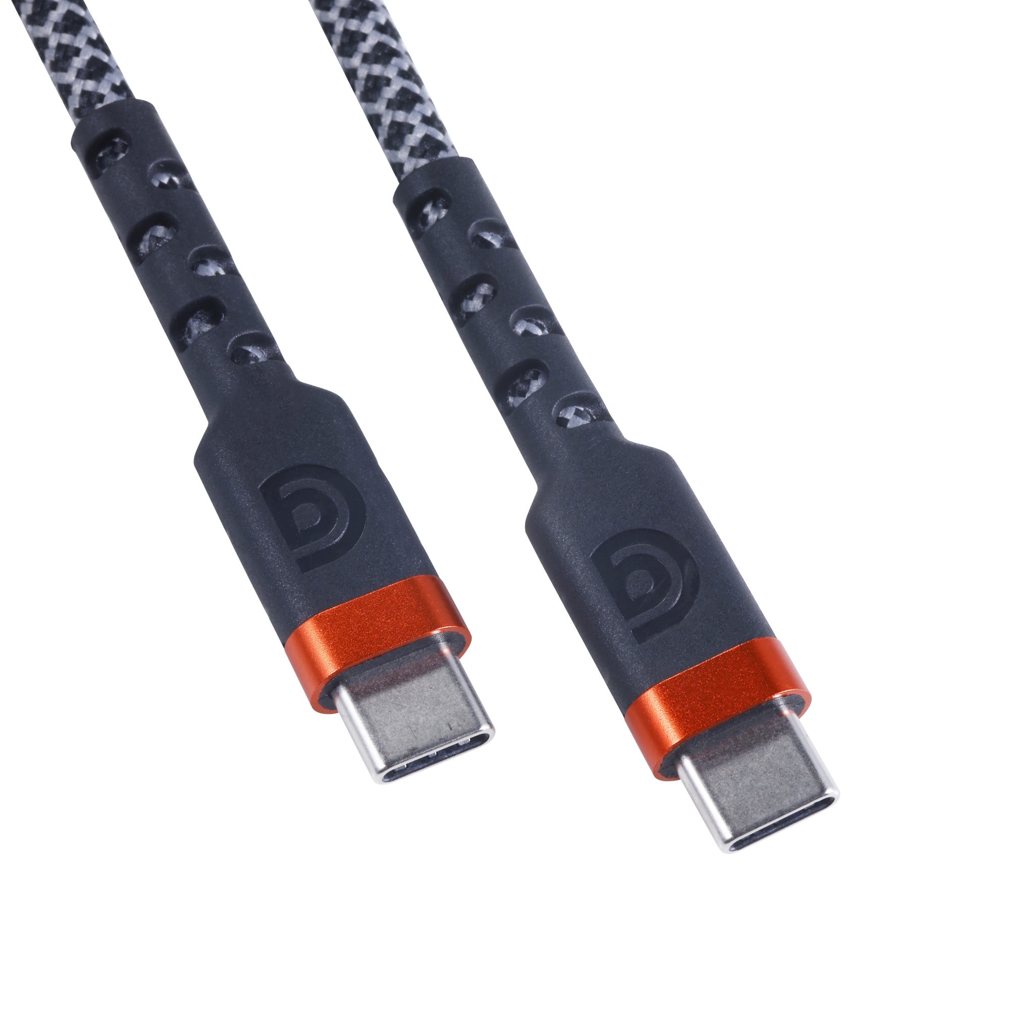 Griffin 6FT USB-C to USB-C Charge/Sync Cable, 60W Fast Charging, Ultra Durable with Nylon Braiding, 30,000 Bend Lifespan