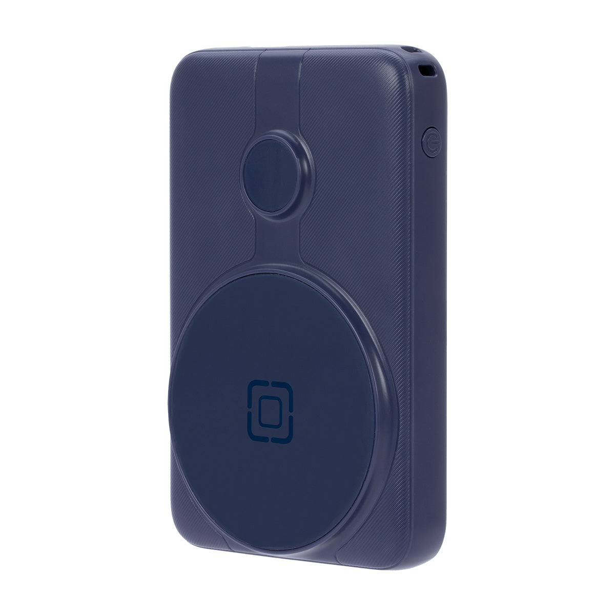 Navy | 10000 mAh Power Bank with Wireless Charging and Integrated Cables - Navy