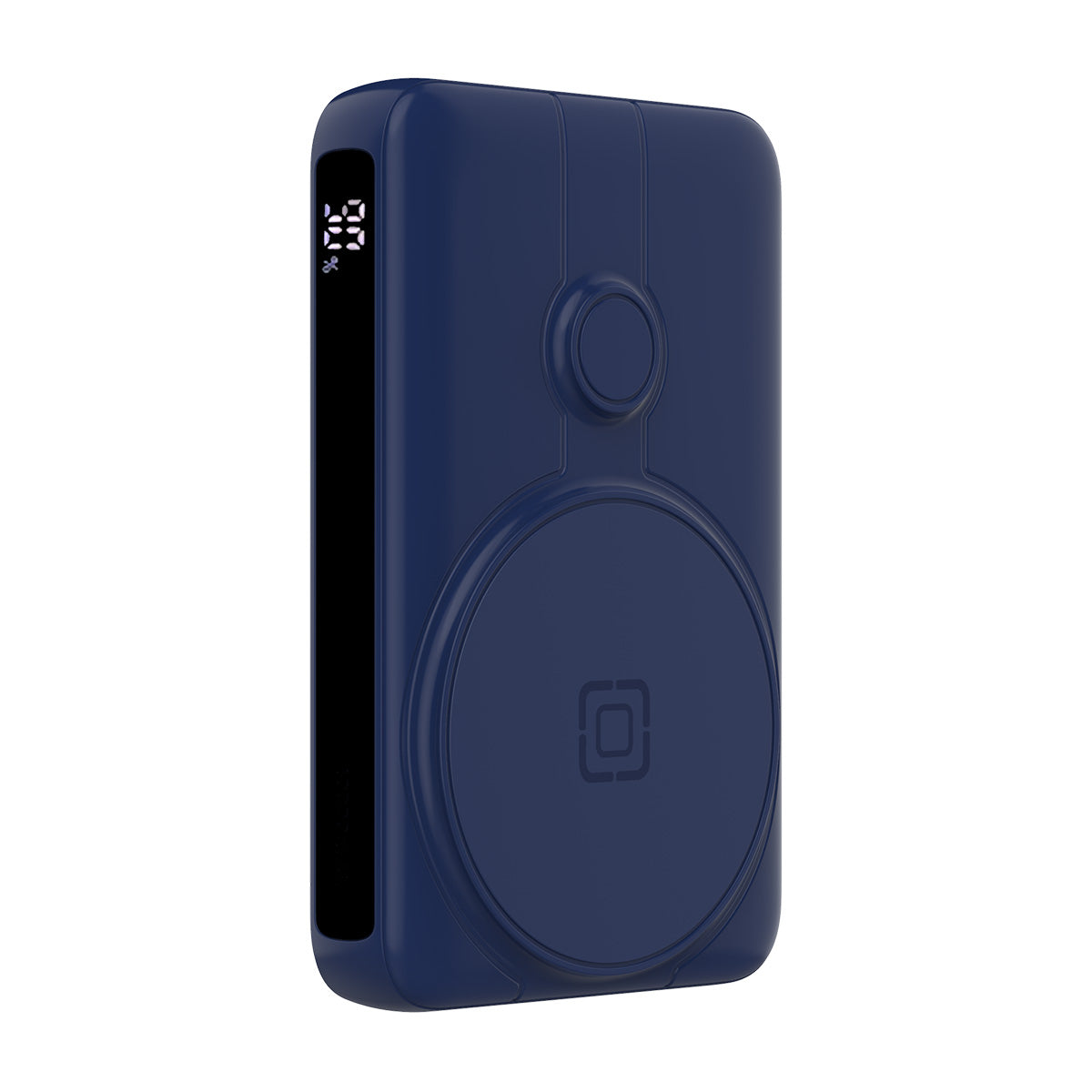 Navy | 10000 mAh Power Bank with Wireless Charging and Integrated Cables - Navy