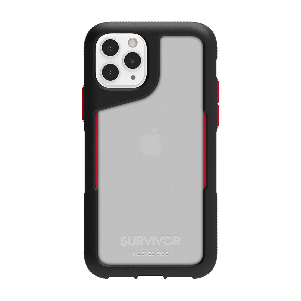 Black/Red | Survivor Endurance for iPhone 11 Pro - Black/Red