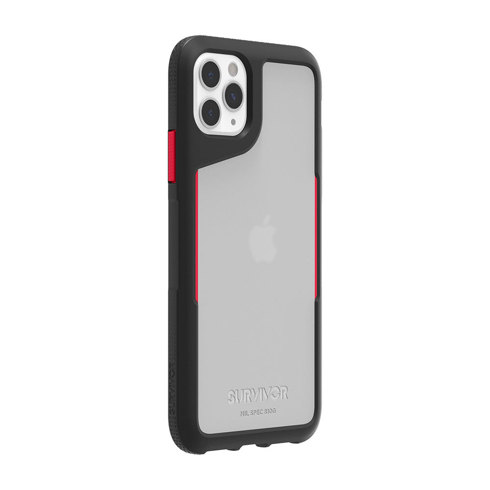 Black/Red | Survivor Endurance for iPhone 11 Pro Max - Black/Red