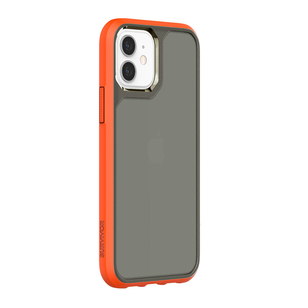 Griffin Orange/Cool Gray | Survivor Strong for iPhone 12 & iPhone 12 Pro - Griffin Orange/Cool Gray