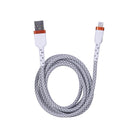 Griffin 6FT Lightning to USB-A Charge/Sync Cable, Ultra Durable Braided Design, 30,000 Bend Lifespan, MFi Certified, Includes Velcro Strap