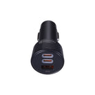 Griffin PowerJolt 40W Car Charger with Dual USB-C and USB-A Ports, Fast Charging, 3-Port Design, Universal Compatibility – Black