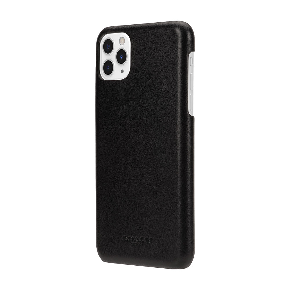 Black | Coach Leather Slim Wrap Case for iPhone 11 Pro Max - Black