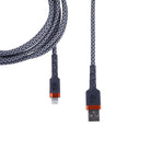 Griffin 6FT Lightning to USB-A Charge/Sync Cable, Ultra Durable Braided Design, 30,000 Bend Lifespan, MFi Certified, Includes Velcro Strap