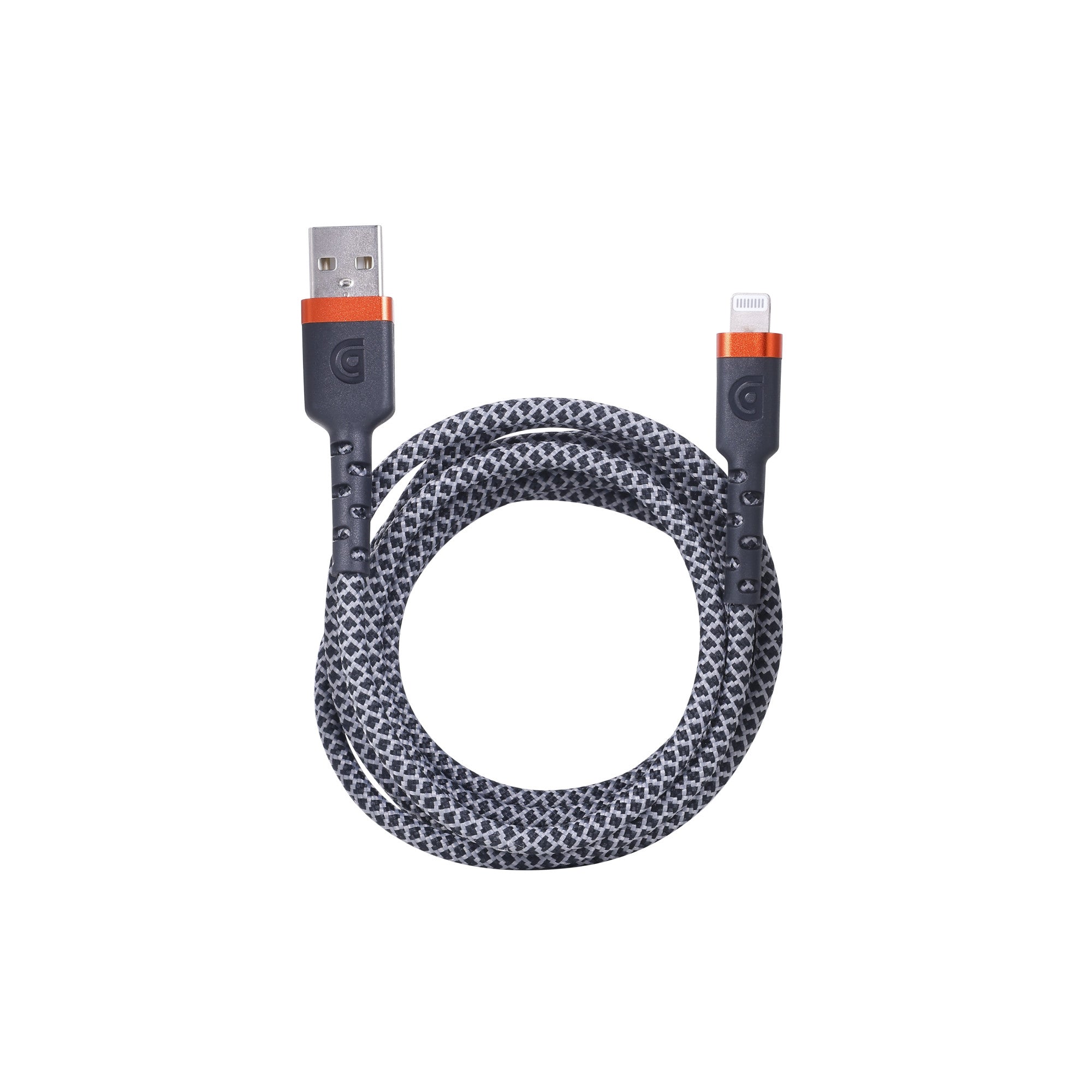 Griffin 6FT Lightning to USB-A Charge/Sync Cable, Ultra Durable Braided Design, 30,000 Bend Lifespan, MFi Certified, Includes Velcro Strap