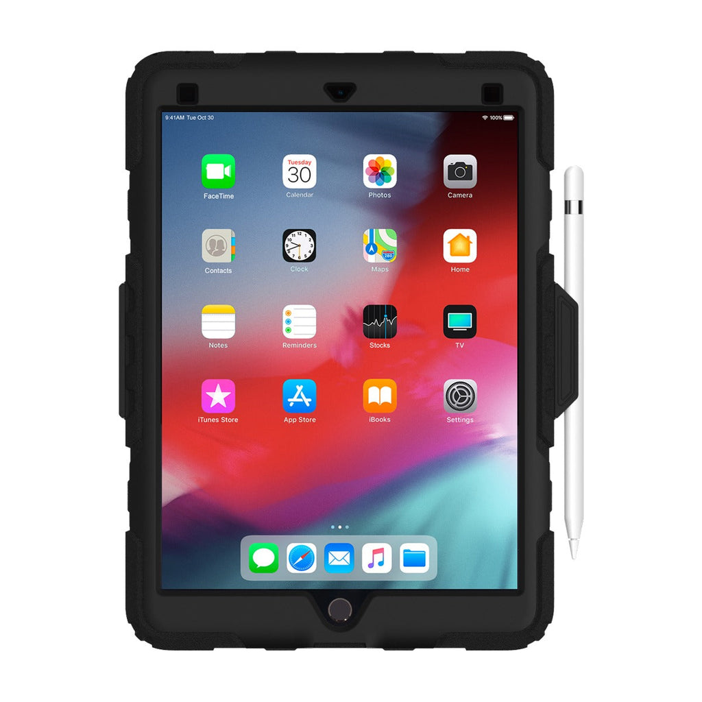 Black/Clear | Survivor All-Terrain (w/ kickstand) for iPad Air (2019) & iPad Pro 10.5, Black/Clear - Black/Clear