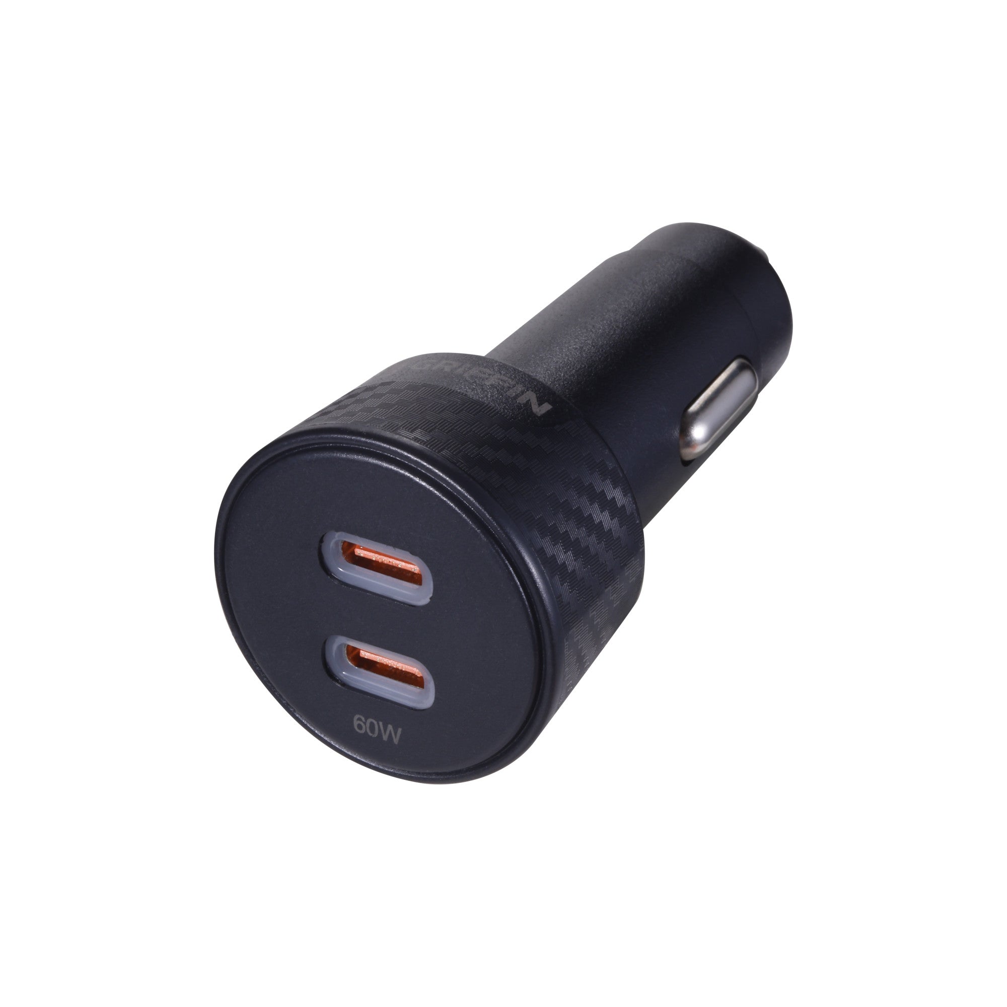 Griffin PowerJolt 60W Dual USB-C Car Charger – Fast Charging for Phones, Tablets, and Laptops