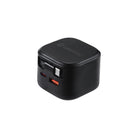 Griffin 35W Wall Charger with Retractable USB-C Cable, Dual USB-A + USB-C Ports, Built-in Power Delivery, Travel-Ready