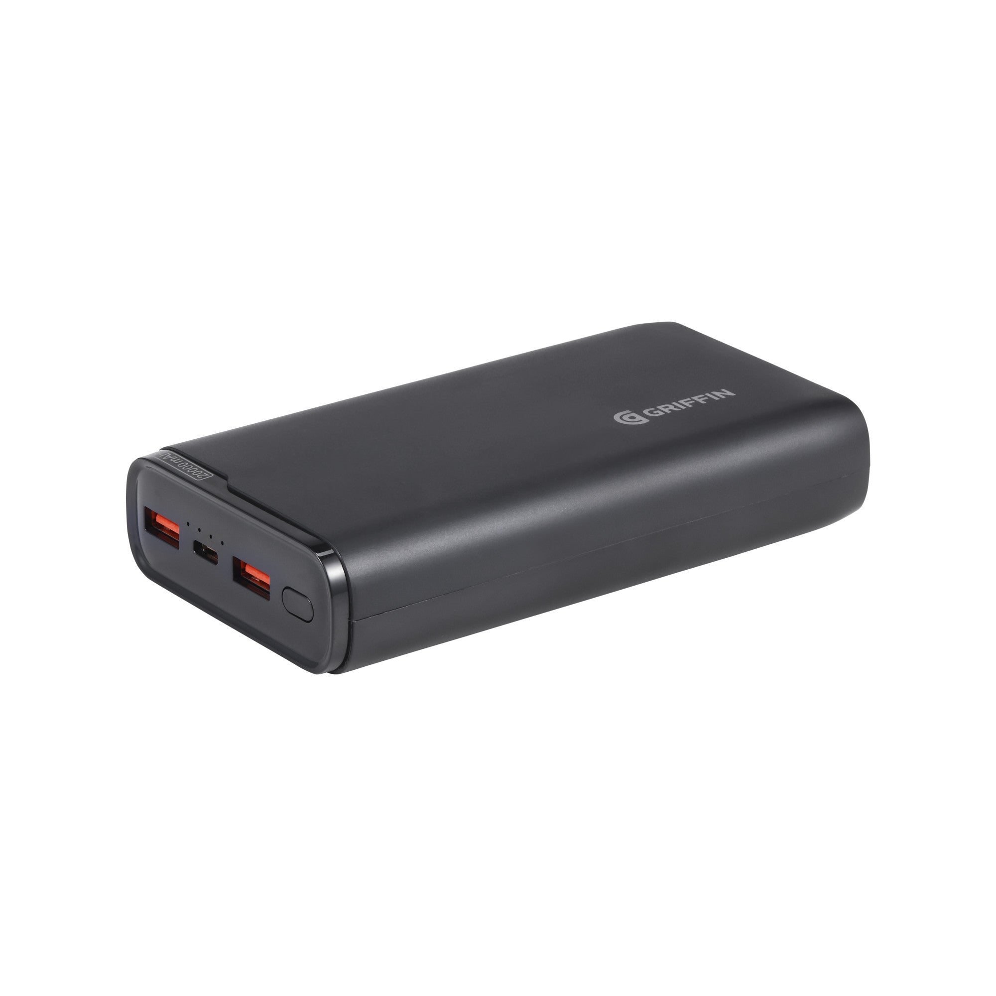 Griffin Universal Powerbank 20,000mAh with USB-C and Dual USB-A Ports, 3.0A Fast Charging, PD Input/Output, Battery Status Indicator