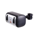 Griffin PowerJolt Backseat Car Charger with Retractable USB-C Cables, Dual USB-A + USB-C Ports, Fast Charging, Headrest Mount