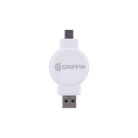 Griffin 2-in-1 Wireless Smartwatch Charger with USB-A and USB-C Connectors, 2.5W Output, Compact Portable Design – Compatible with Apple Watch and More