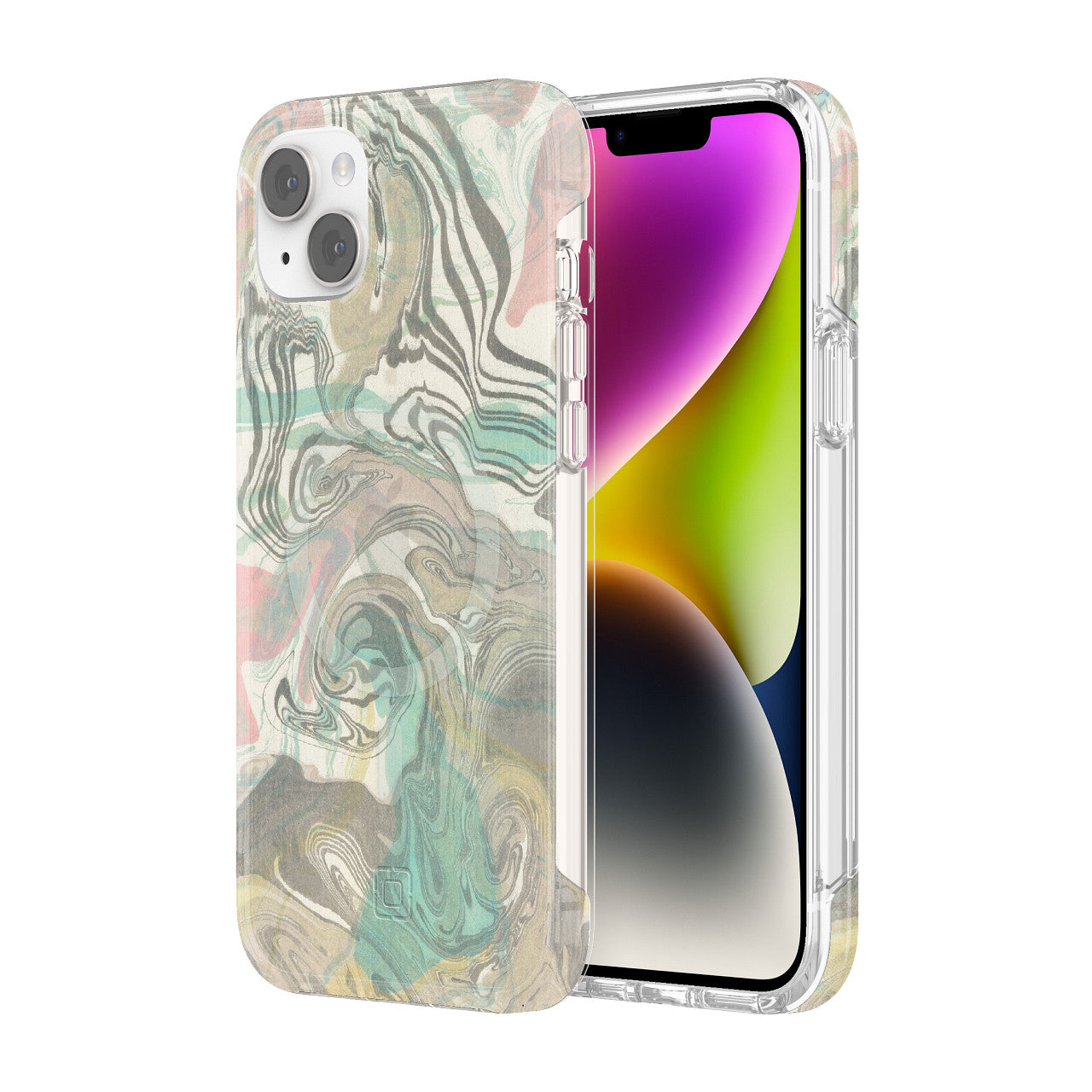 For IPhone 13 Pro Max (6.7"), Holographic Transparent Case - Rainbow