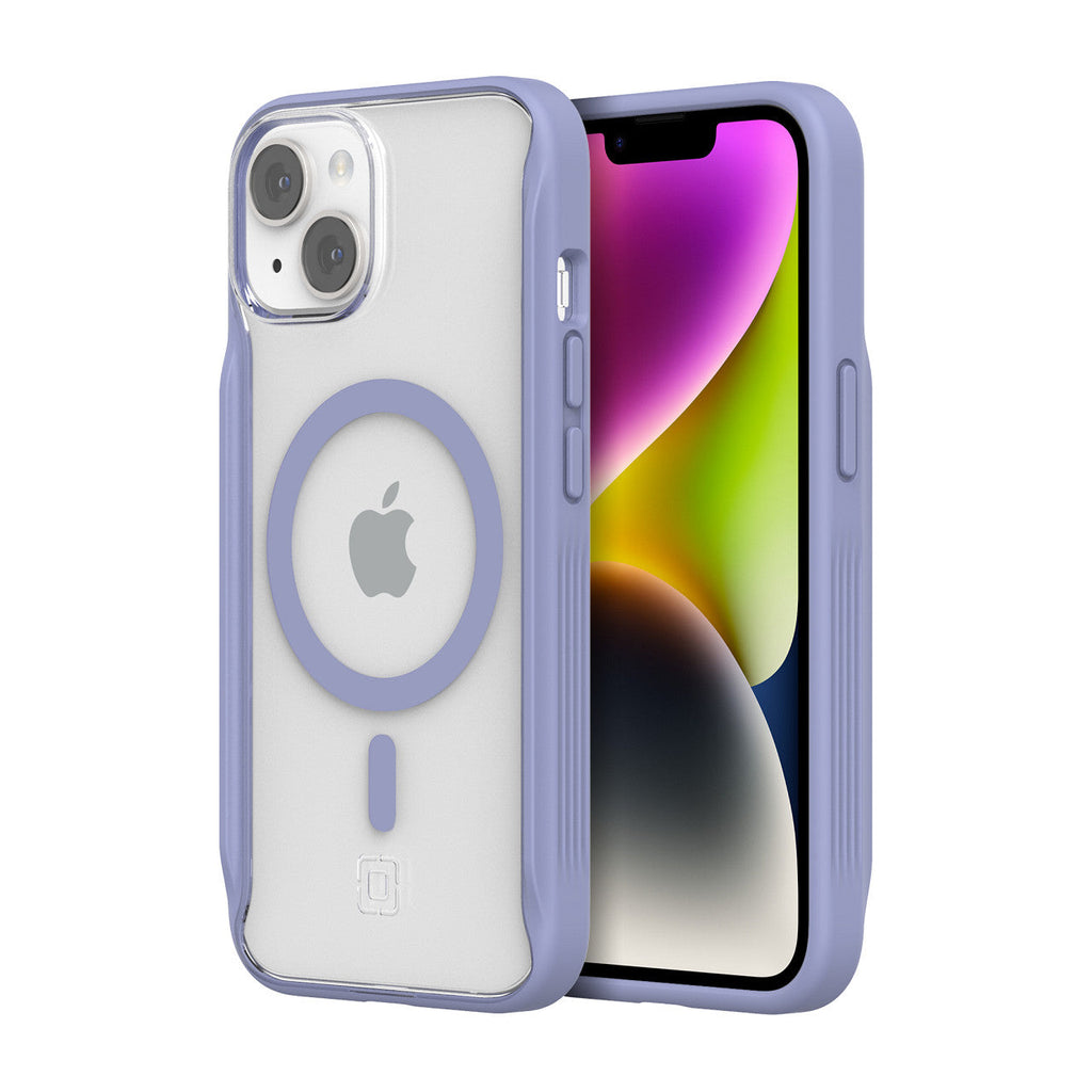 Misty Lavender/Clear | AeroGrip for MagSafe for iPhone 14 - Misty Lavender/Clear